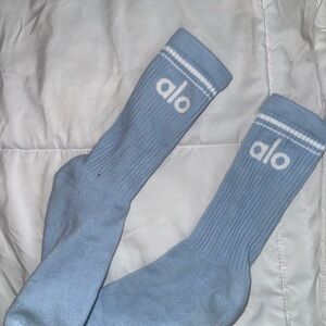 ALO Socks Powder Blue Sz Small (5-7.5)